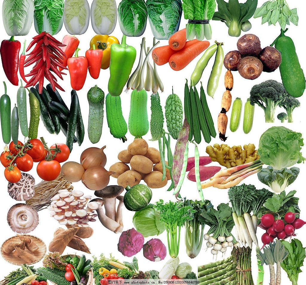 蔬菜的純美詩意 無需圖片的色彩江湖