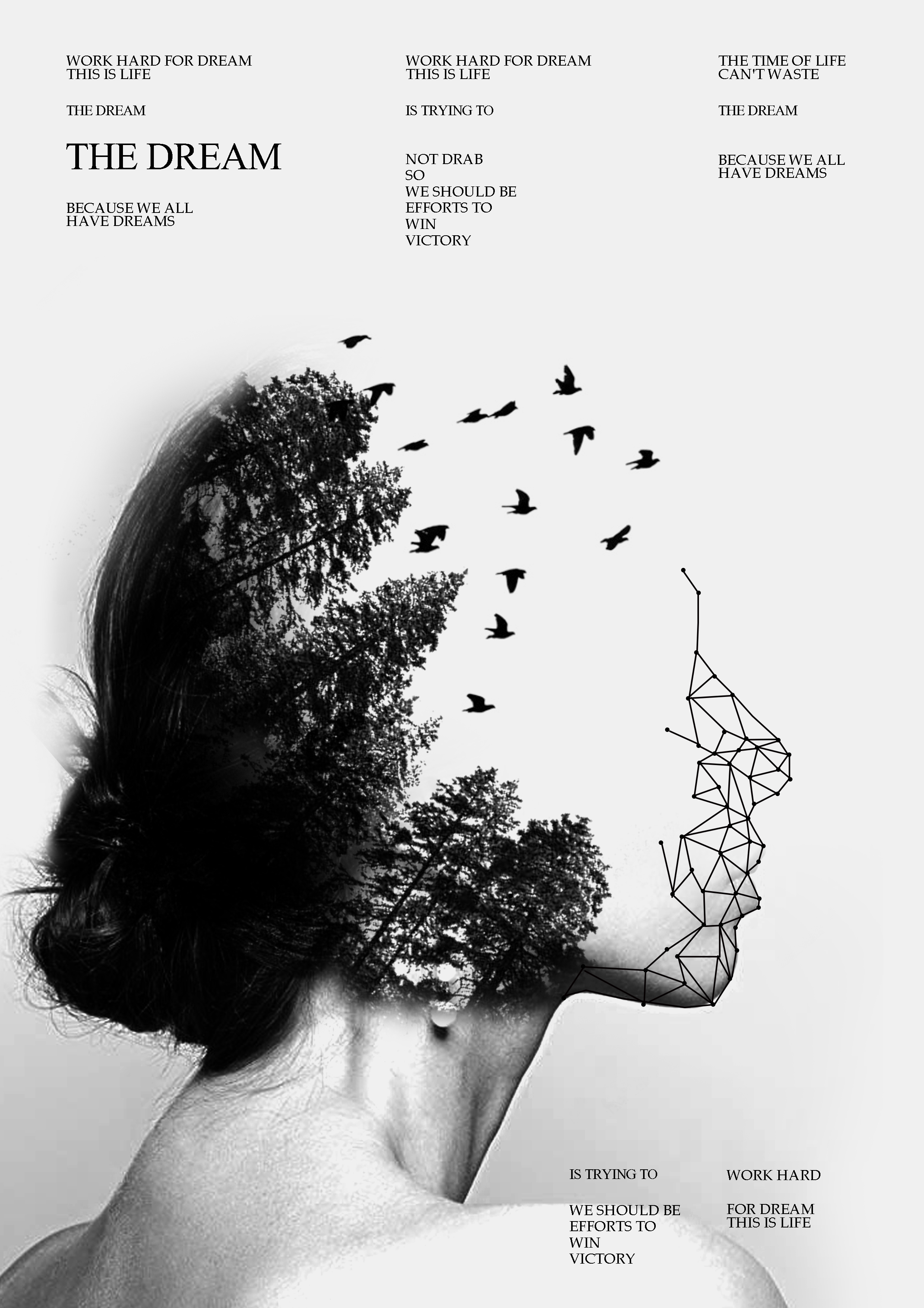 張煒哲的黑白灰創(chuàng)意海報設(shè)計 極簡主義的平面藝術(shù)探索